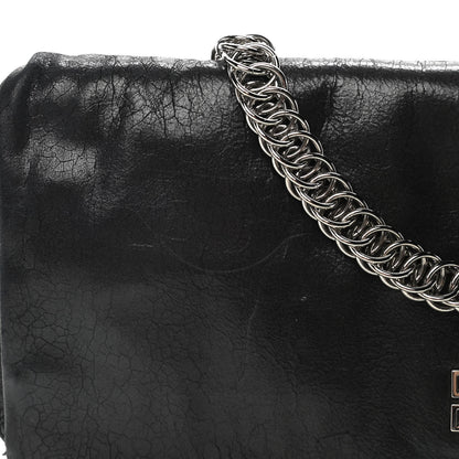 Givenchy Crinkled Patent Envelope Folded Clutch Black 12 of 13