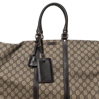 Gucci GG Plus Monogram Large Carry On Duffle Trolley Brown 7 of 9