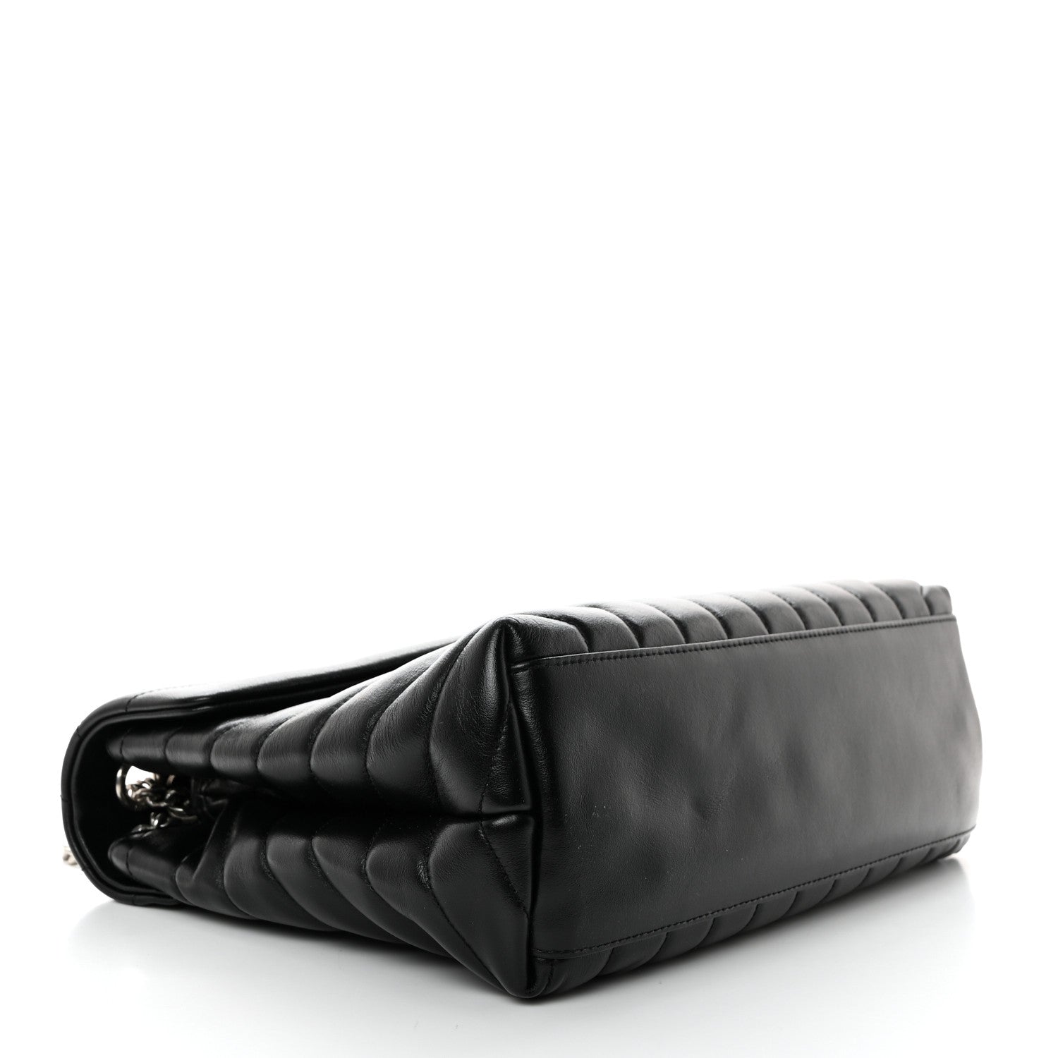 Saint Laurent Calfskin Y Quilted Monogram Medium Loulou Chain Satchel Black 4 of 11