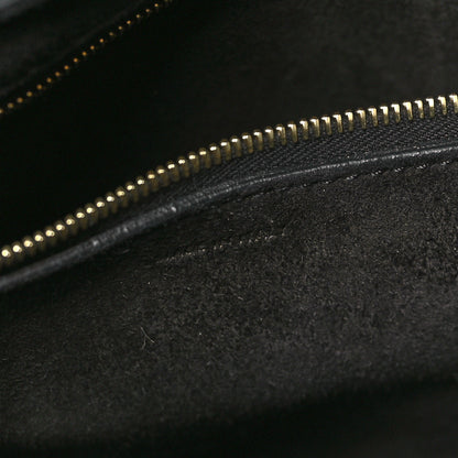 Celine Soft Grained Calfskin Sangle Bucket Bag Black 7 of 11