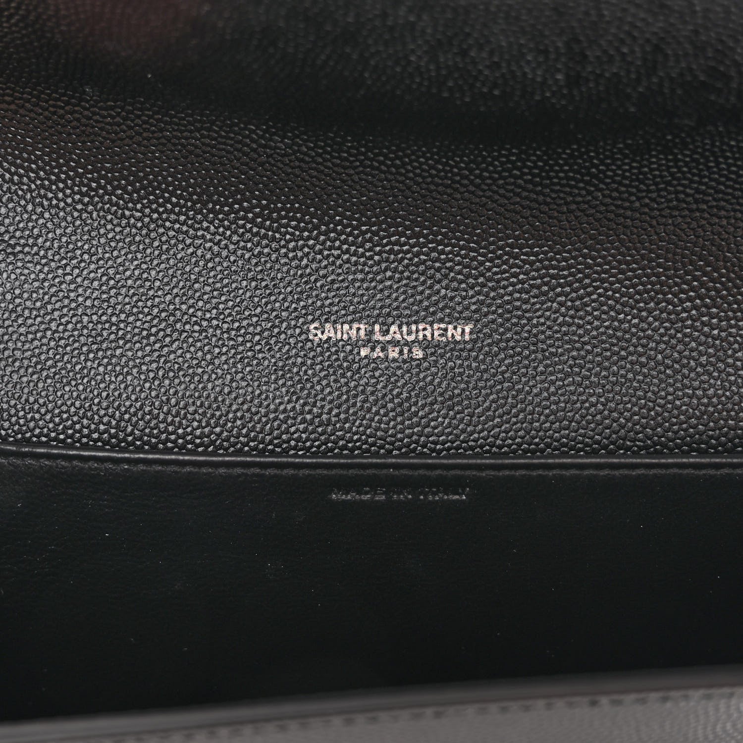 Saint Laurent Grain De Poudre Monogram Uptown Chain Wallet Black 7 of 10