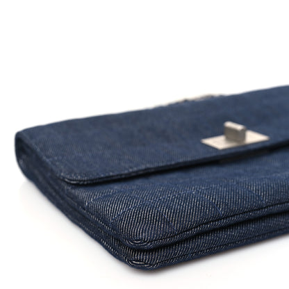 Chanel Denim Chocolate Bar Mademoiselle Flap Blue 8 of 9