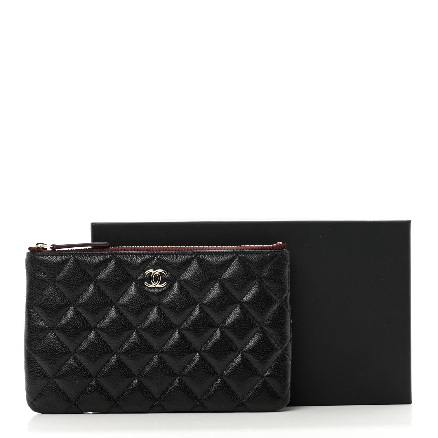 Chanel Caviar Quilted Cosmetic Case Black 8 of 8