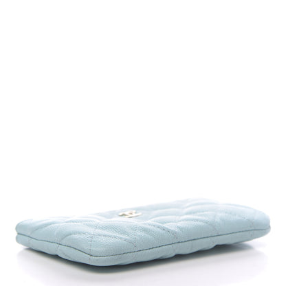 Chanel Caviar Quilted Small Cosmetic Case Light Blue 4 of 8