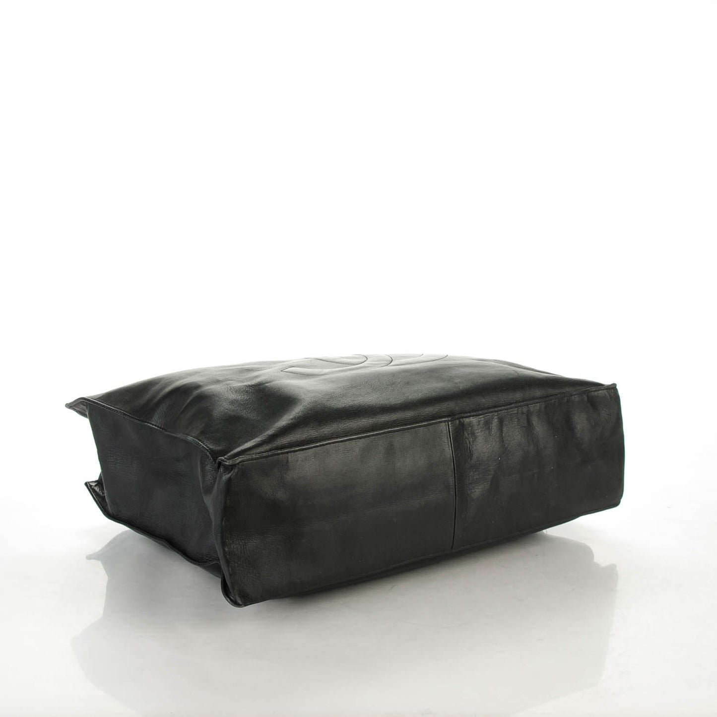 Lambskin Jumbo Shoulder Bag Black