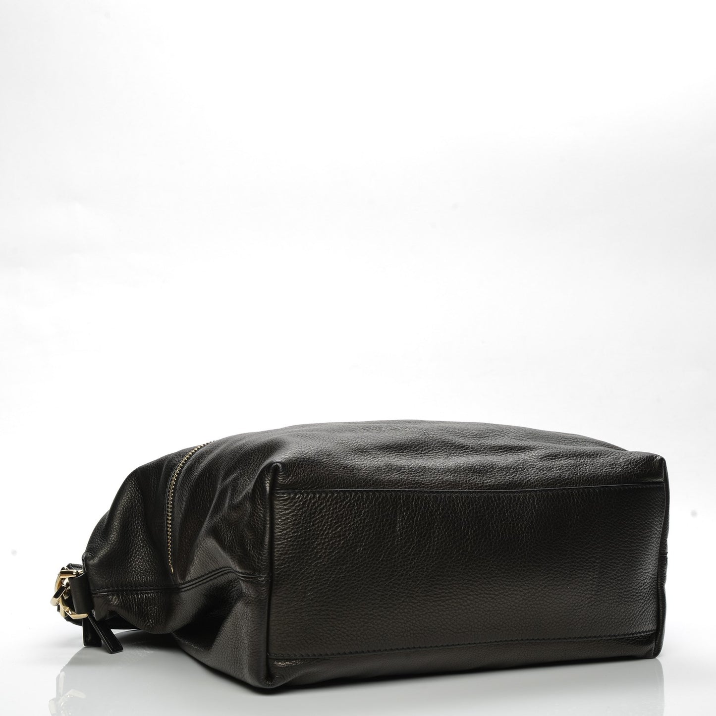 Grained Calfskin Medium Zip Animation Nightingale Black