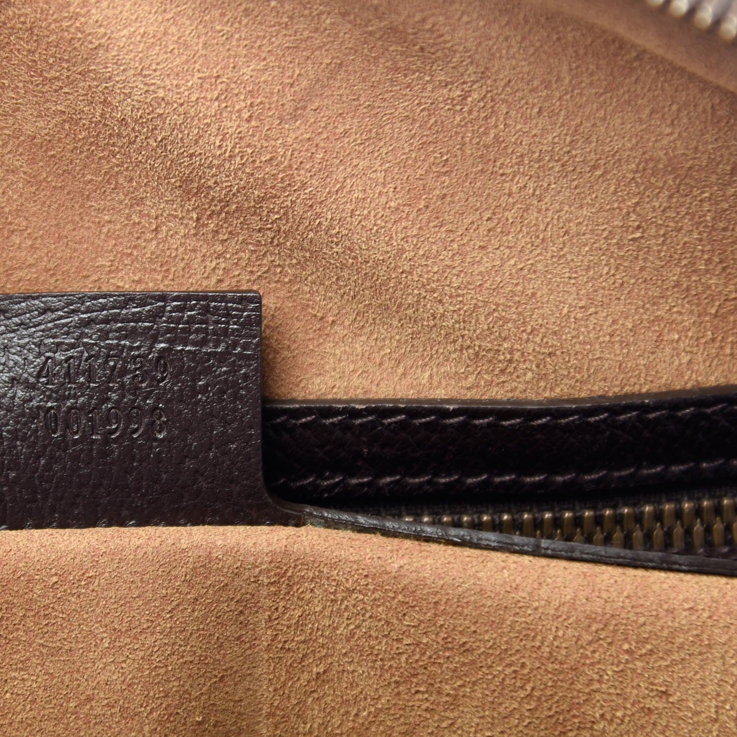 Gucci Calfskin Web Duffle Dark Brown 6 of 8