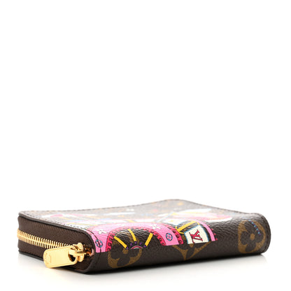 Louis Vuitton Monogram 2020 Christmas Animation Big Wheel Zippy Coin Purse Rose Ballerine 4 of 6