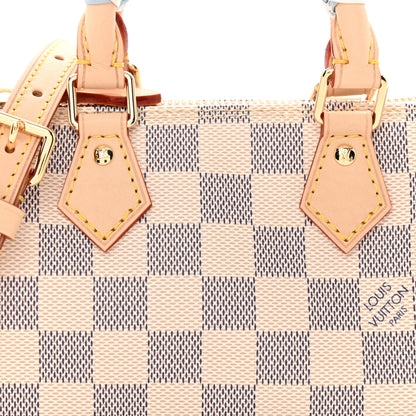 Louis Vuitton Damier Azur Braided Nano Speedy Olympus Blue White 7 of 10