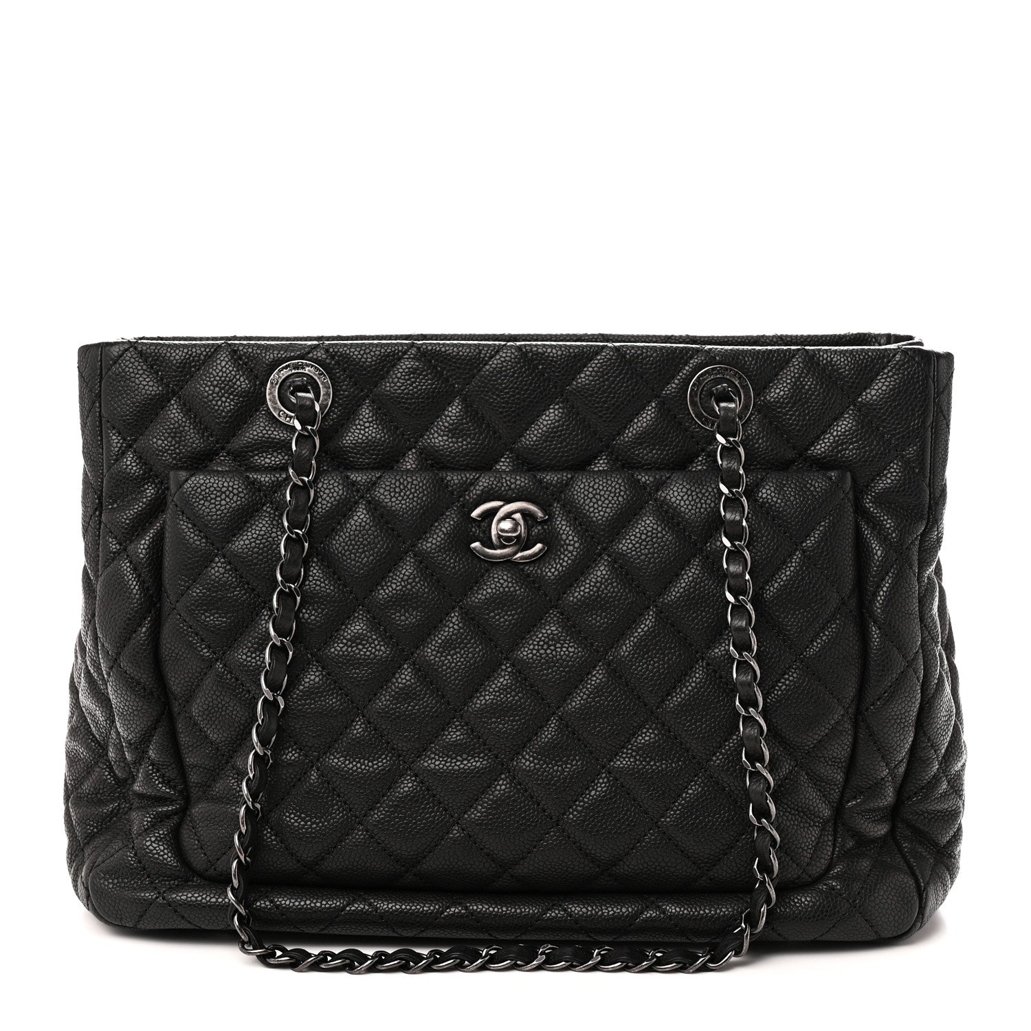 Chanel Caviar Quilted Shopping Tote Black 1 of 10