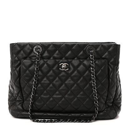 Chanel Caviar Quilted Shopping Tote Black 1 of 10