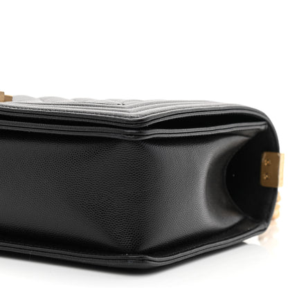 Chanel Caviar Quilted New Medium Boy Flap Black 10 of 12