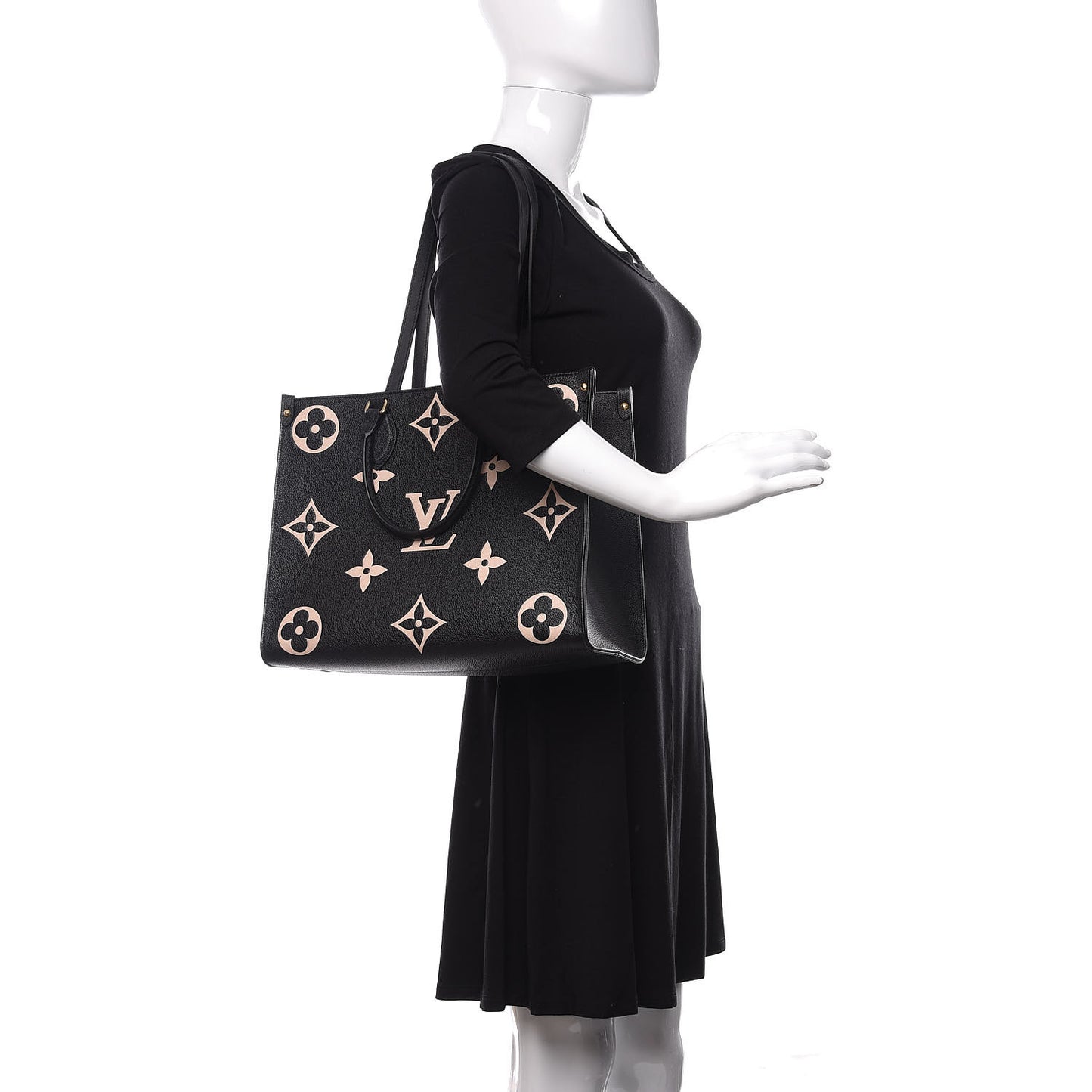 Empreinte Monogram Giant Onthego MM Black Beige