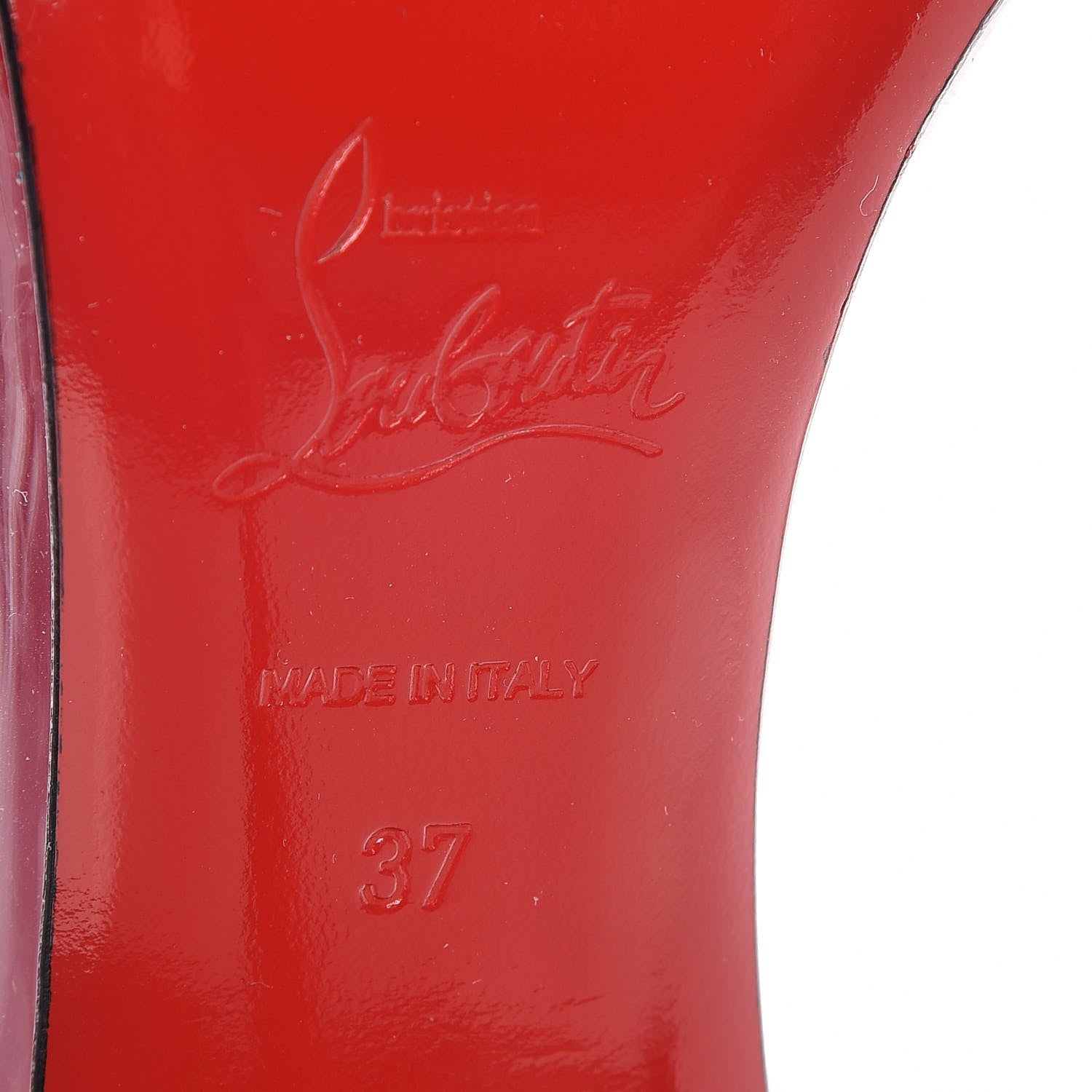 Christian Louboutin Patent PVC Debout 100 Pumps 37 Black Transparent 6 of 7
