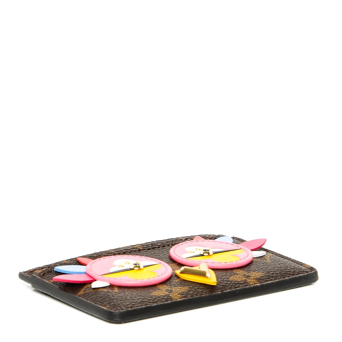 Monogram Lovely Birds Card Holder