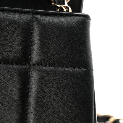 Chanel Lambskin Resin Crystal Square Quilted Mini Monacoco Flap Black 11 of 12