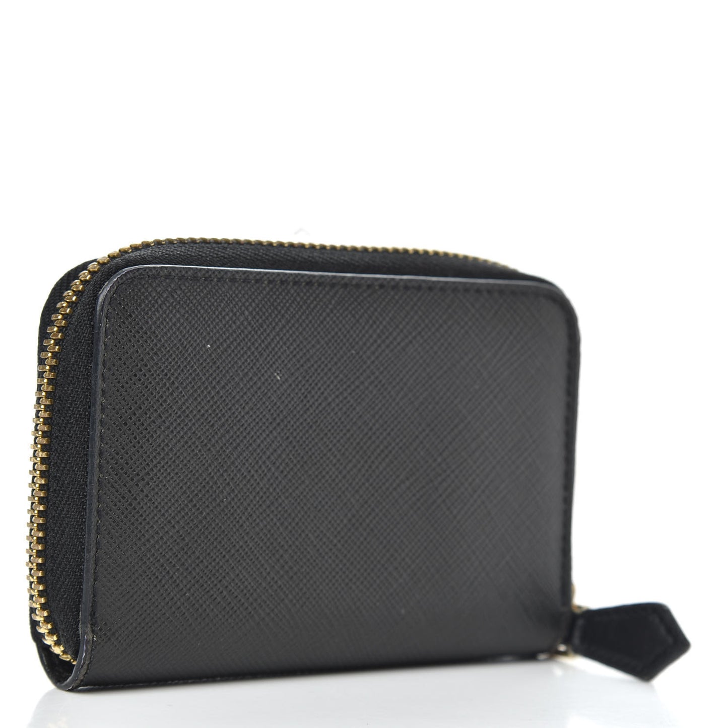 Textured Coated Canvas Rottweiler Print Zip Wallet Black