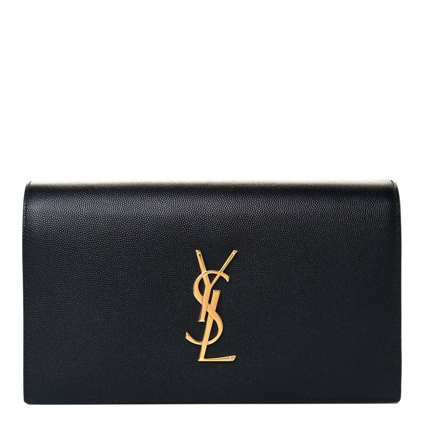 Grain De Poudre Classic Monogram Kate Clutch Black