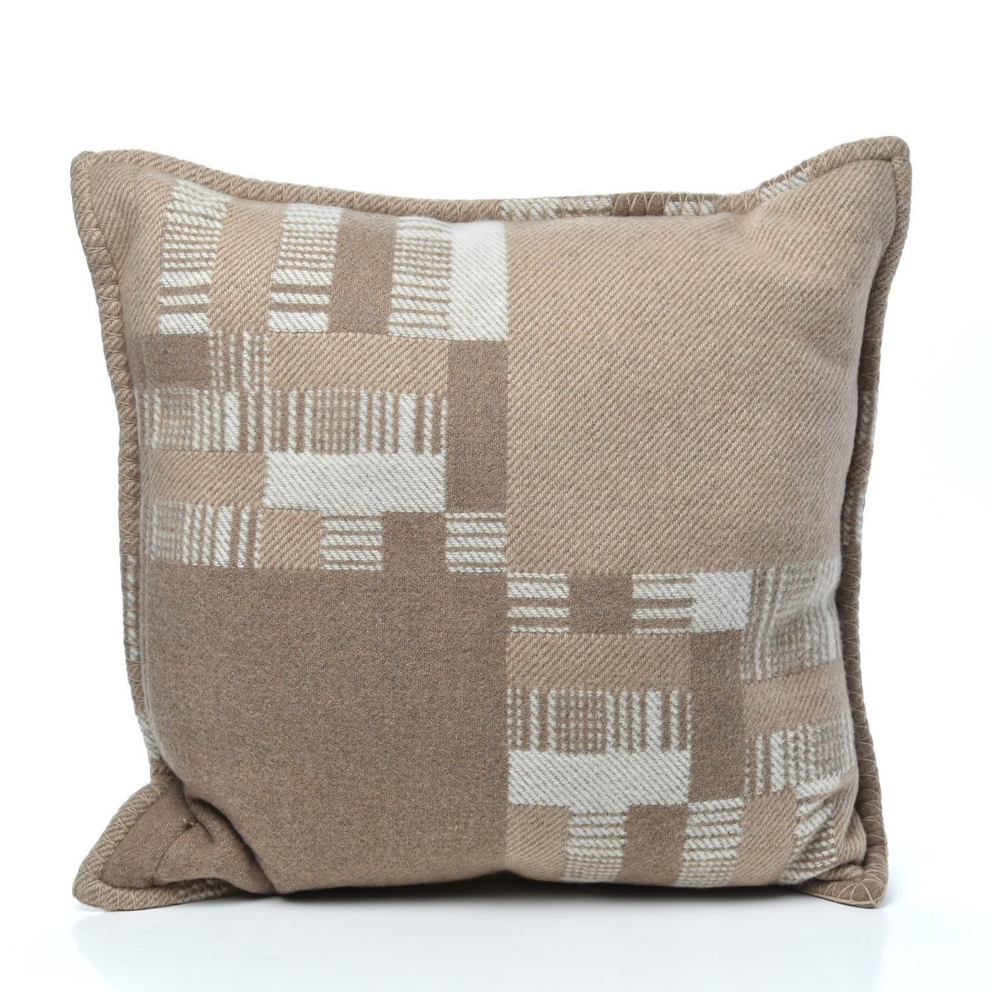 Wool Cashmere Avalon Paper Block Pillow Ecru Naturel