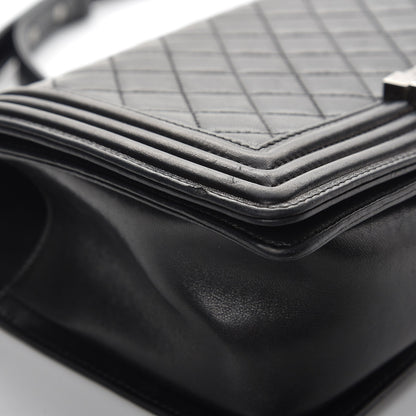 Chanel Lambskin Quilted Medium Boy Flap Black 9 of 11