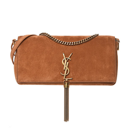 Saint Laurent Suede Monogram Tassel Kate 99 Cinnamon 1 of 9