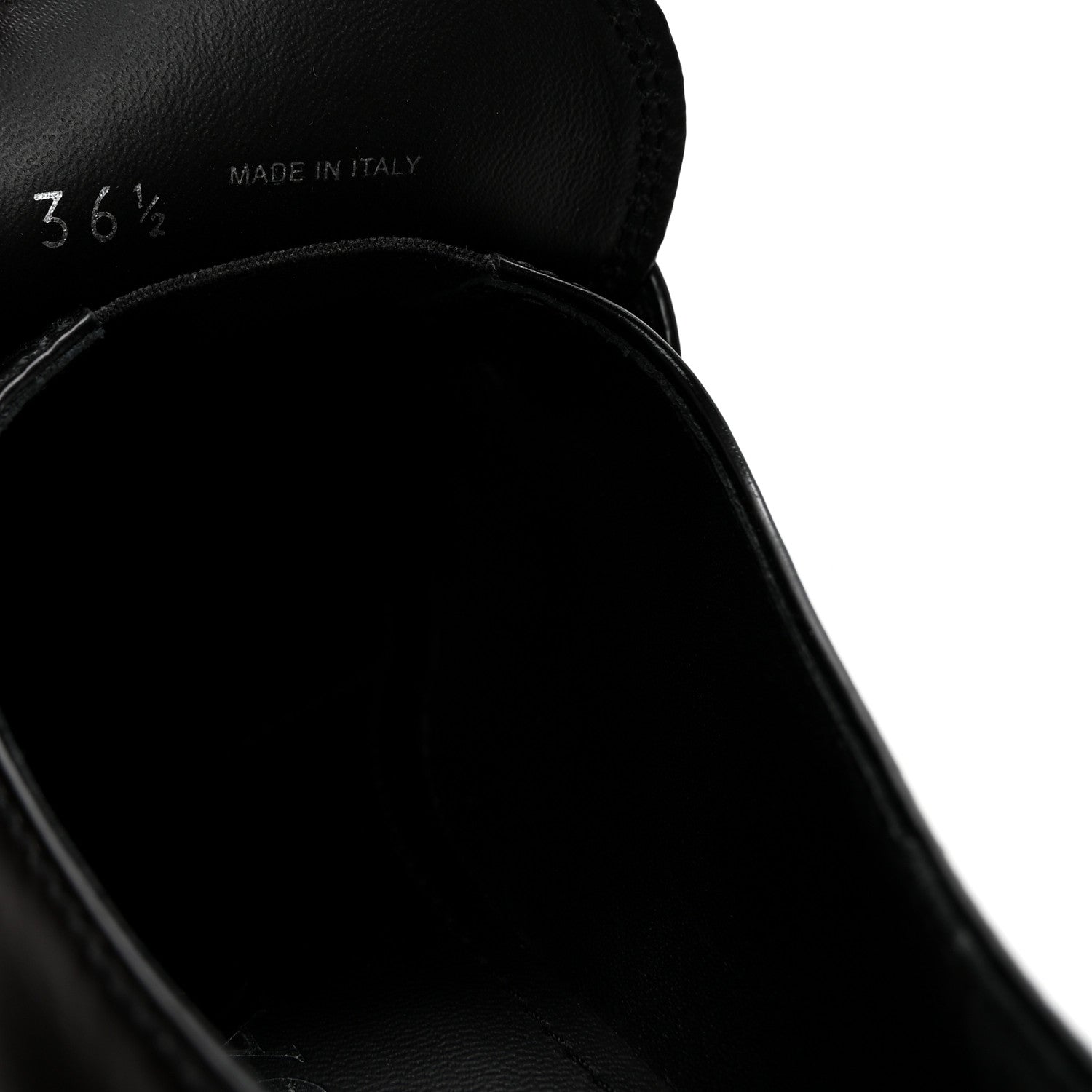 Prada Spazzolato Metal Triangle Logo 50mm Loafers 36.5 Black 9 of 10