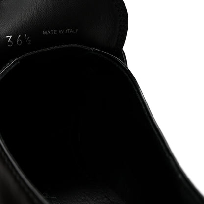 Prada Spazzolato Metal Triangle Logo 50mm Loafers 36.5 Black 9 of 10