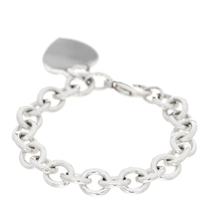 Tiffany Sterling Silver Heart Tag Charm Bracelet 2 of 3