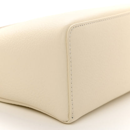 Loro Piana Grained Calfskin L19 Extra Pocket Pouch Whisper White 8 of 9