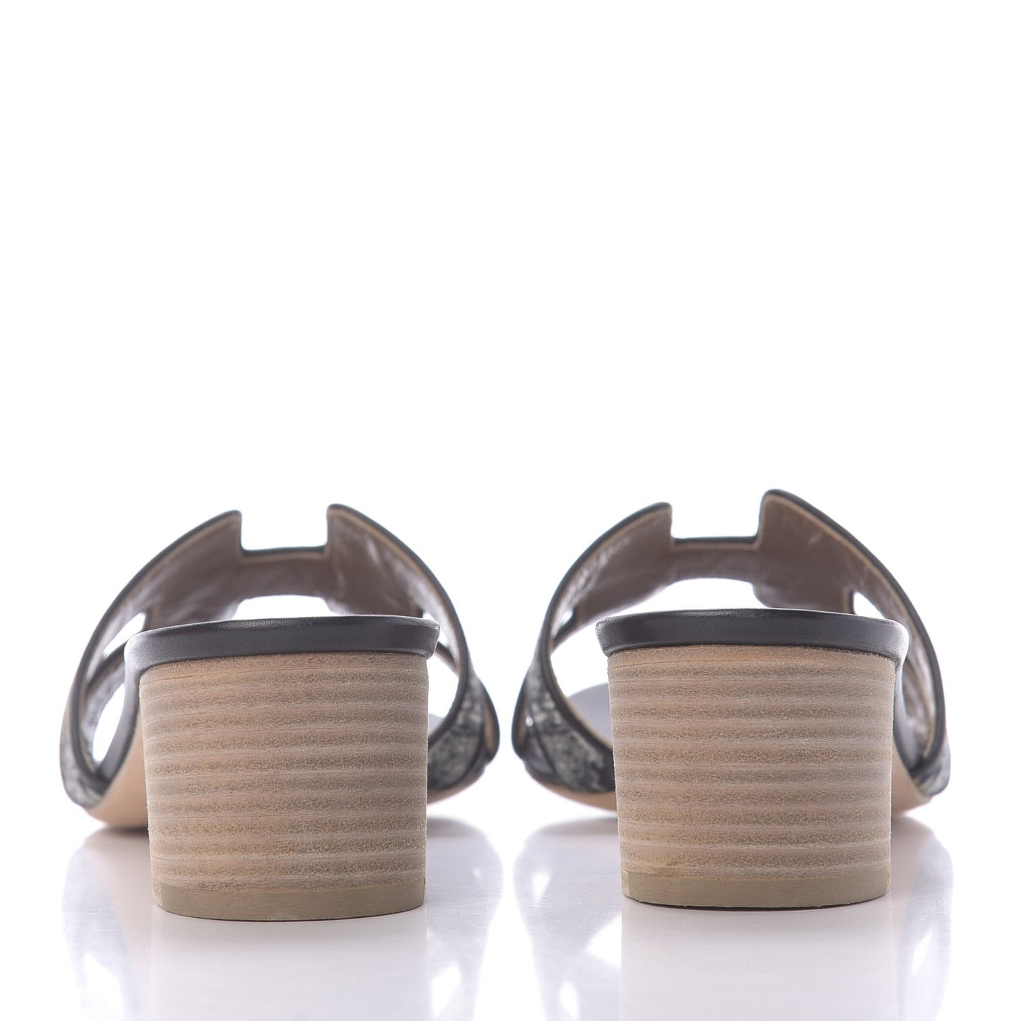 Canvas Tatoo Print Oasis Equator Sandals 40.5 Black