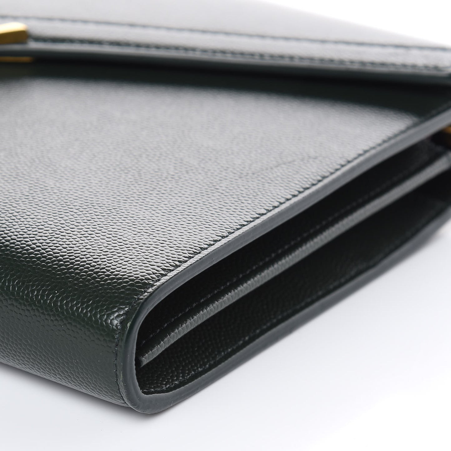 Grain De Poudre Monogram Cassandra Chain Wallet Vert Fonce
