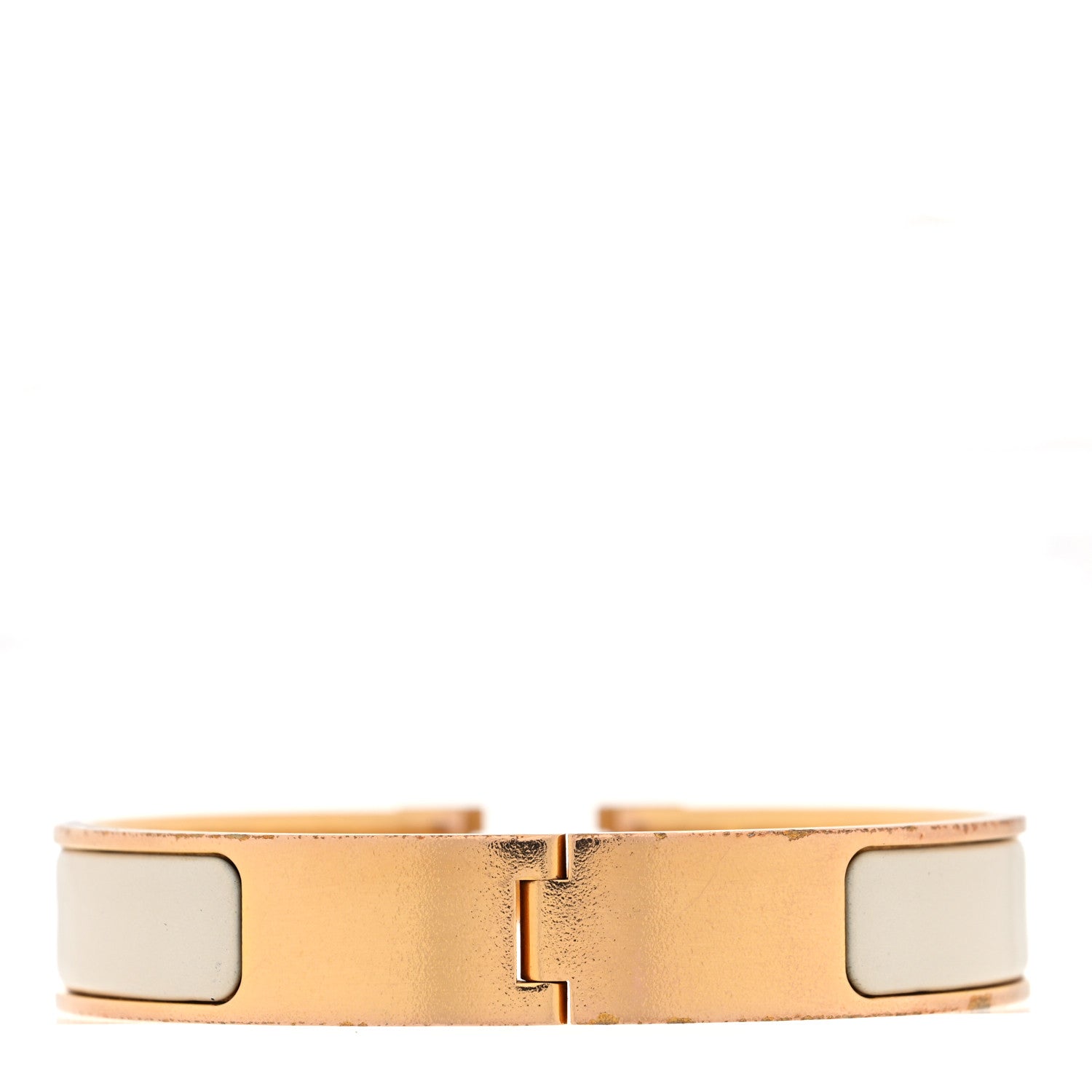 Hermes Enamel Narrow Clic Clac H Bracelet PM White 3 of 4