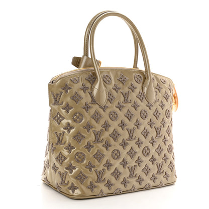 Louis Vuitton Patent Lambskin Fascination Lockit Gris 3 of 12