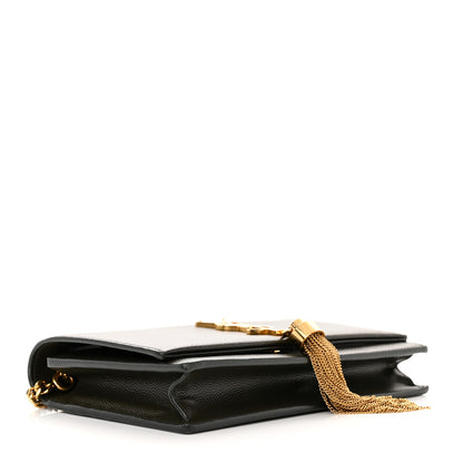 Saint Laurent Grain De Poudre Classic Monogram Kate Tassel Chain Wallet Earth 4 of 10