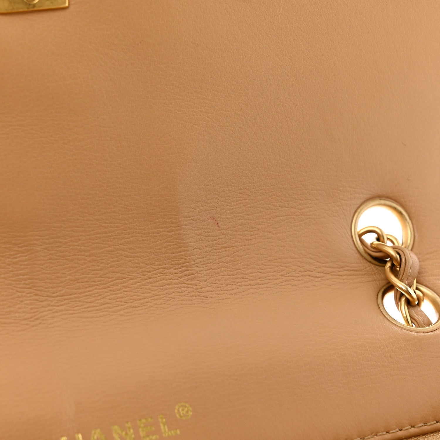 Chanel Calfskin Quilted Medium Wild Stitch Flap Beige 15 of 16