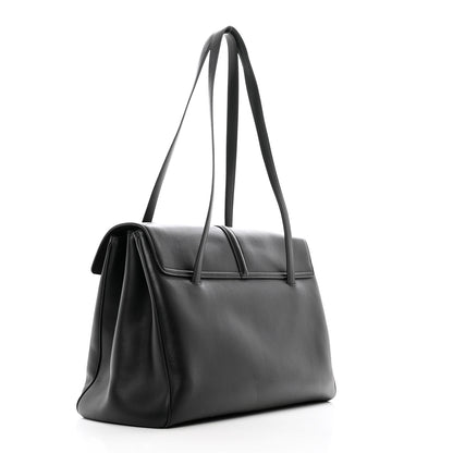 Celine Grained Calfskin Large Soft 16 Bag Black 3 of 9