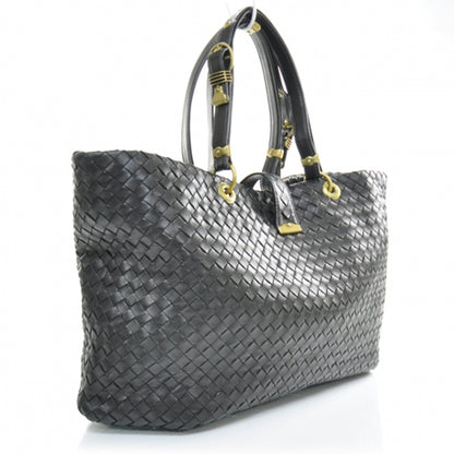 Bottega Veneta Nappa Intrecciato Large Capri Tote Nero 2 of 11
