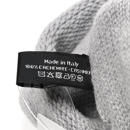 Chanel Cashmere CC Beanie Hat Grey 4 of 4