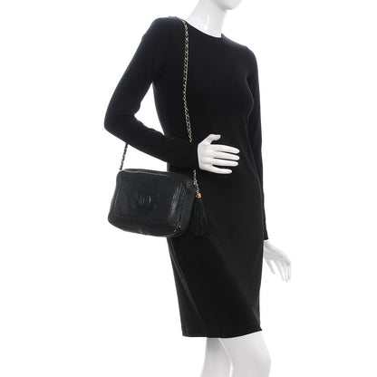 Chanel Lambskin Tassel Camera Case Black 2 of 16