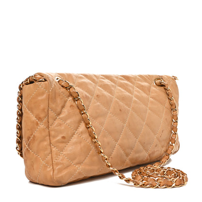 Chanel Calfskin Quilted Medium Chain Me Flap Light Beige 2 of 11