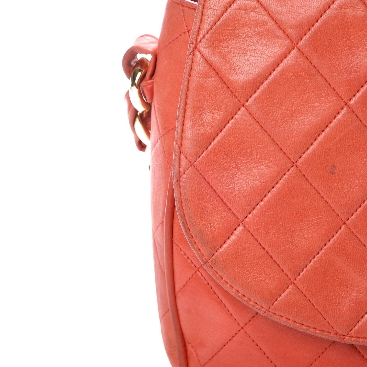 Chanel Lambskin Single Flap Red 21 of 22