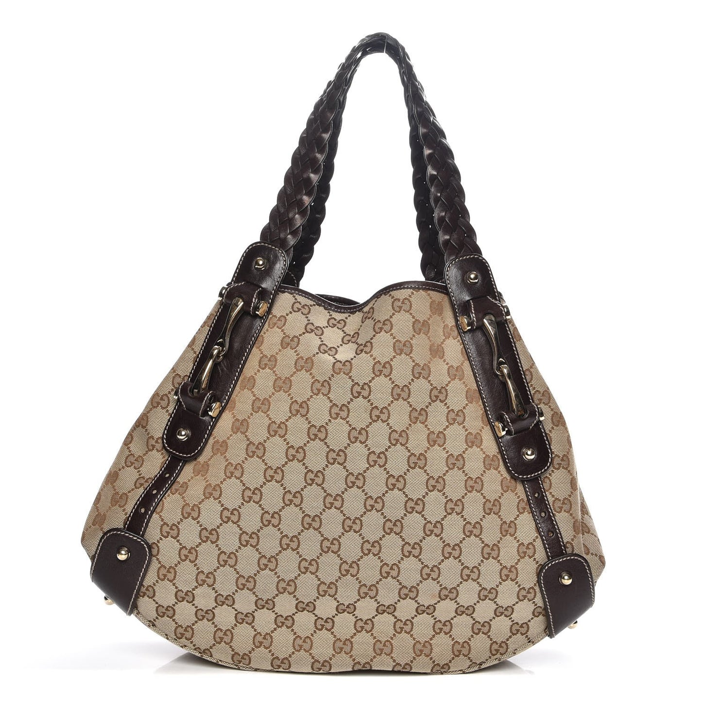 Monogram Medium Pelham Shoulder Bag Dark Brown