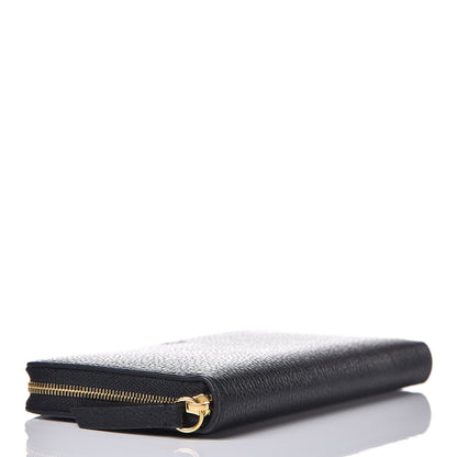 Mulberry Small Classic Grain Calfskin 12 Card Zip Around Wallet Black 4 of 7