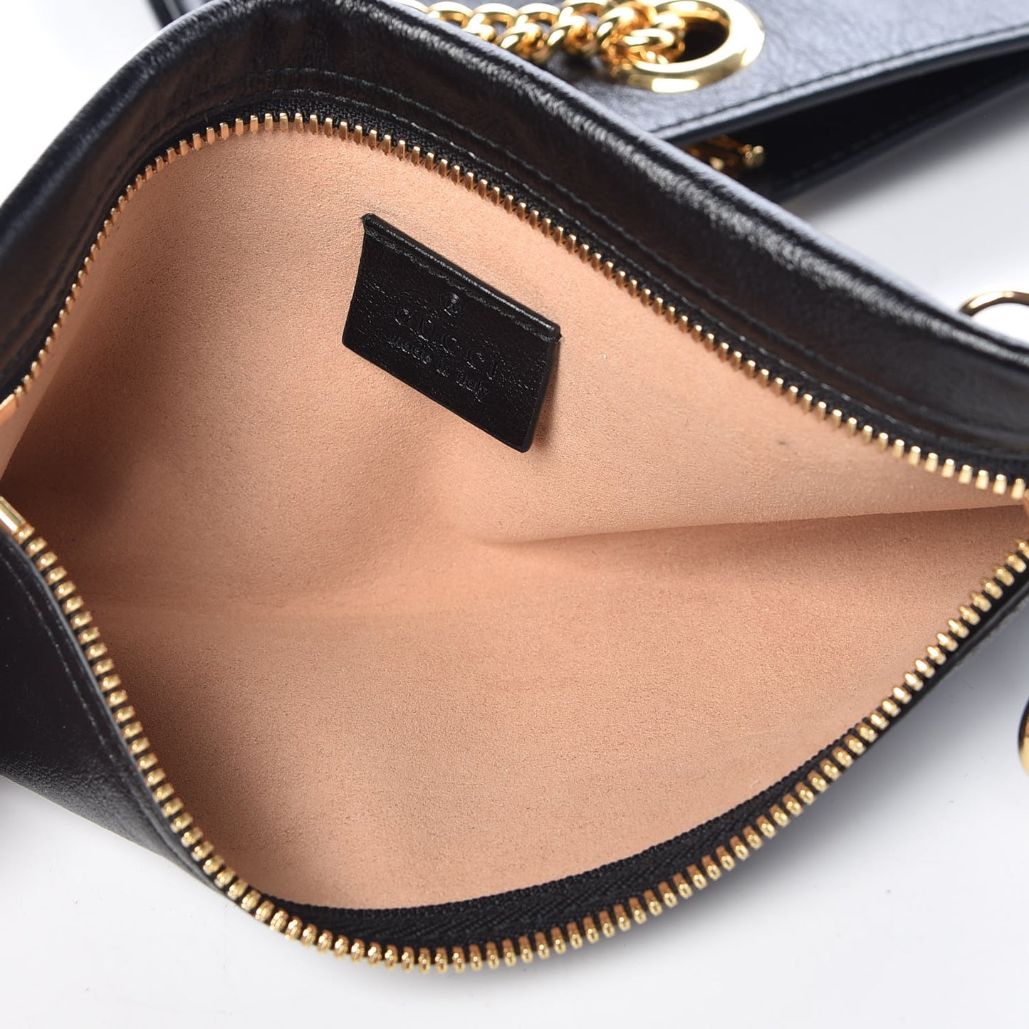 Calfskin Large Rajah Chain Tote Black