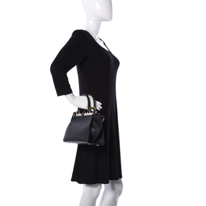 Fendi Vitello Dolce Mini 3jours Tote Blue Notte 3 of 11
