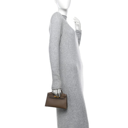 Hermes Madame Calfskin Mini Kelly Sellier 20 Etoupe 3 of 11