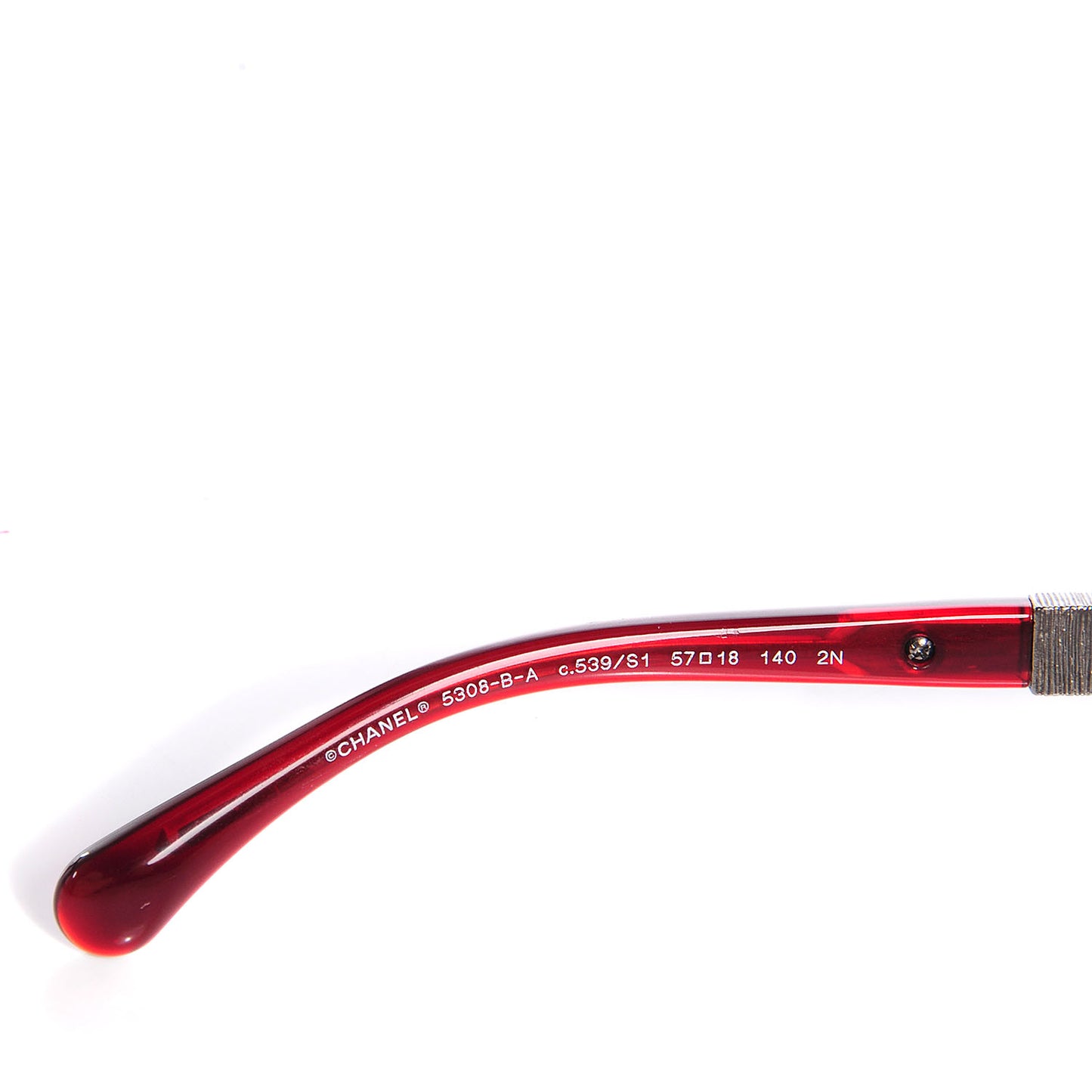 Crystal Baguette CC Square Sunglasses 5308 Red