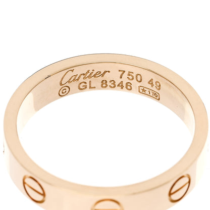 Cartier 18K Yellow Gold 3.5mm LOVE Wedding Band Ring 49 5 4 of 4