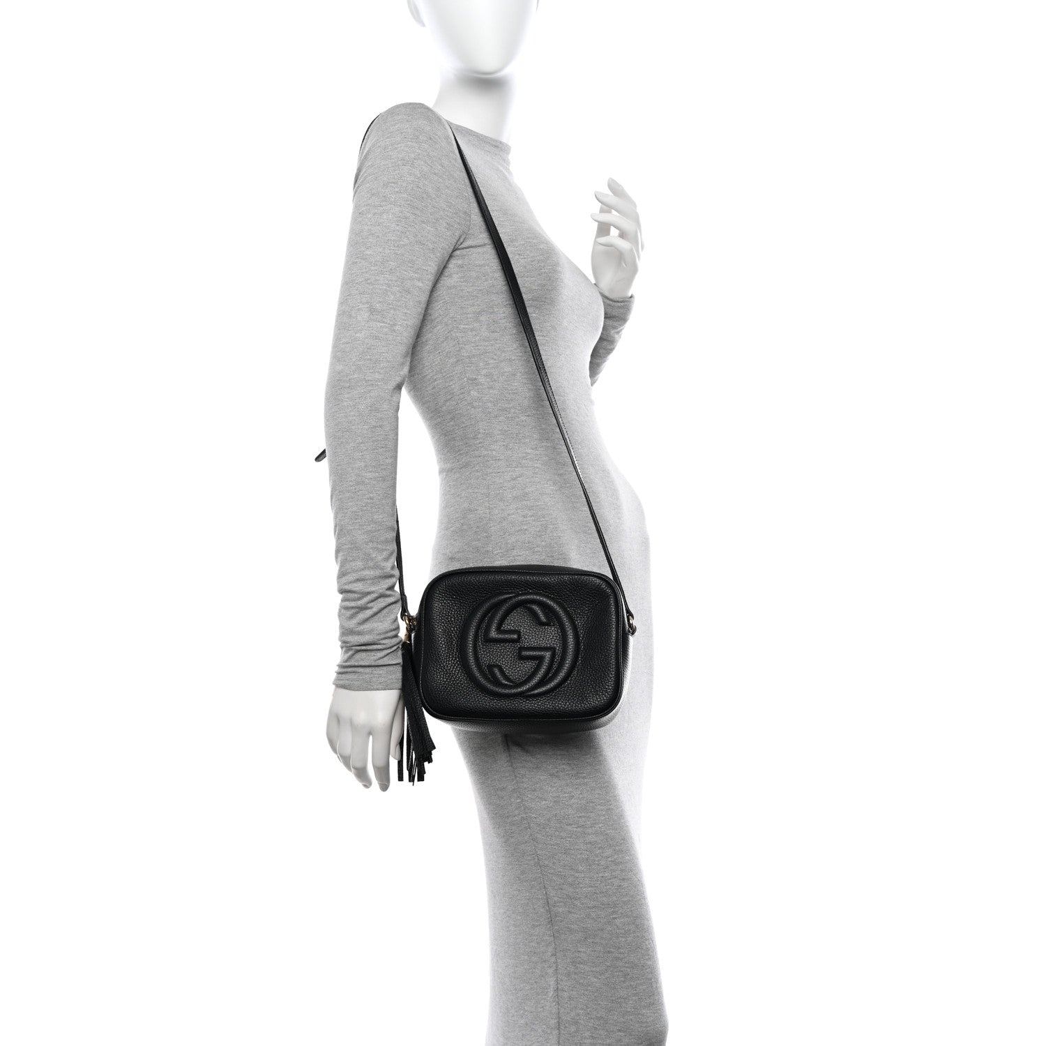 Gucci Pebbled Calfskin Small Soho Disco Bag Black 2 of 13