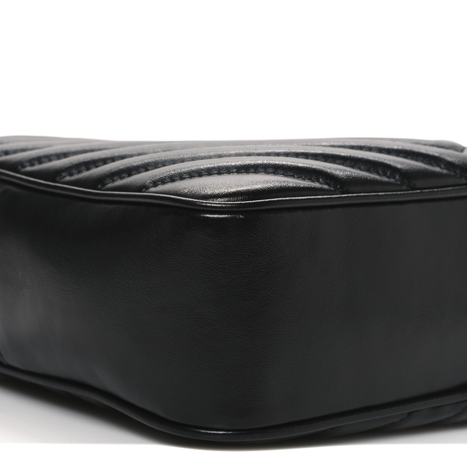 Saint Laurent Calfskin Matelasse Monogram Lou Camera Bag Black 9 of 11